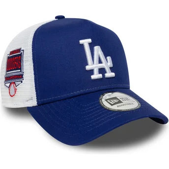 Casquette trucker bleue A Frame Side Patch Los Angeles Dodgers MLB New Era