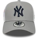 new-era-a-frame-side-patch-new-york-yankees-mlb-grey-trucker-hat
