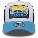 casquette-trucker-bleue-a-frame-location-patch-mykonos-new-era