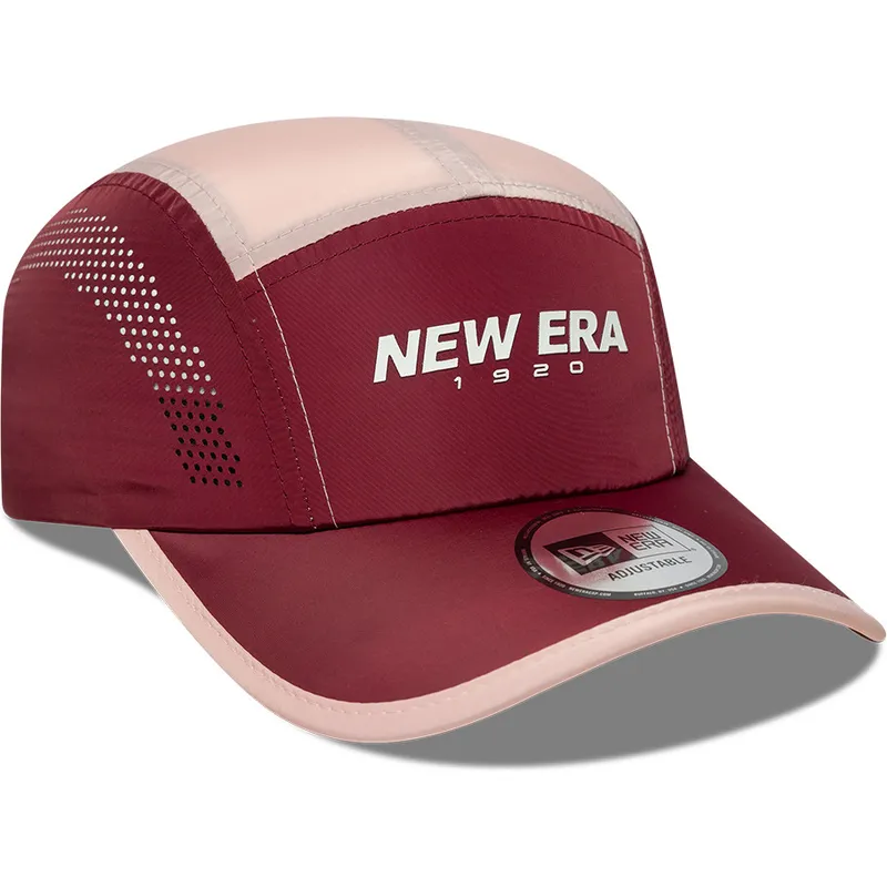 cap-izliekta-5-panel-red-adjustable-strap-runner-no-new-era
