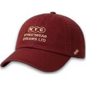 casquette-courbee-grenat-ajustable-ny-dreams-just-kids-the-90s-homenage