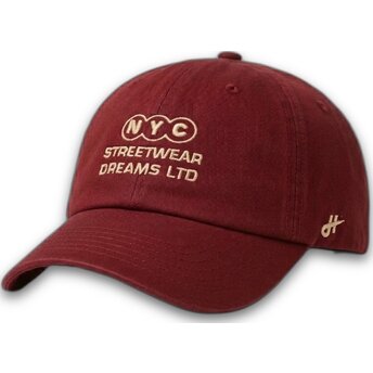 Casquette courbée grenat ajustable NY Dreams Just Kids The 90s Homenage
