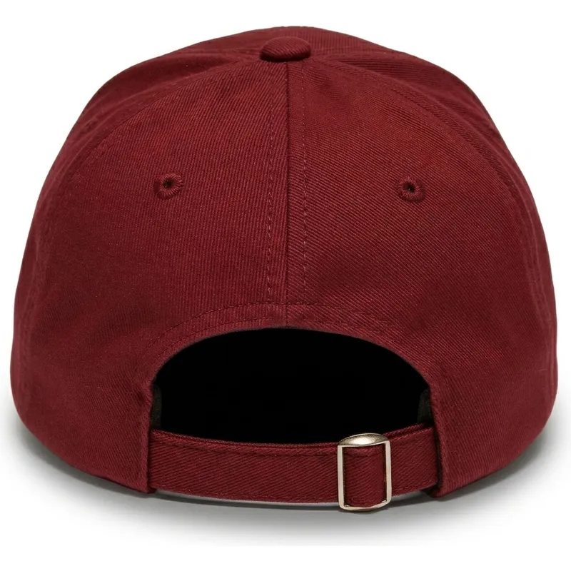 homenage-curved-brim-ny-dreams-just-kids-the-90s-maroon-adjustable-cap