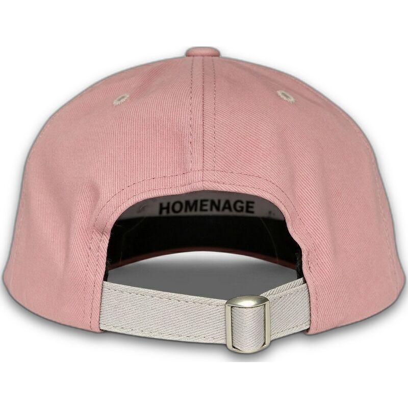 casquette-courbee-rose-et-grise-ajustable-statue-just-kids-the-90s-homenage
