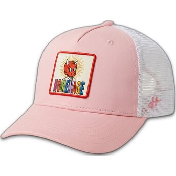 Casquette trucker rose et blanche Childhood Fun The Trucker Homenage