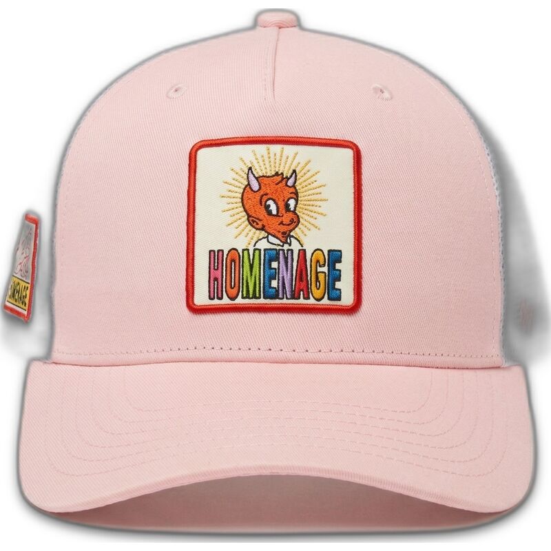 casquette-trucker-rose-et-blanche-childhood-fun-the-trucker-homenage