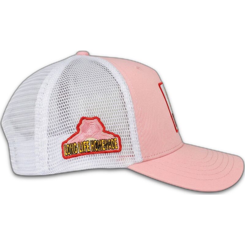 casquette-trucker-rose-et-blanche-childhood-fun-the-trucker-homenage
