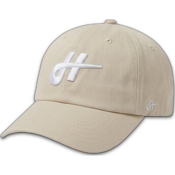 Beżowa regulowana czapka z daszkiem Merch Merchandising The 90s od Homenage