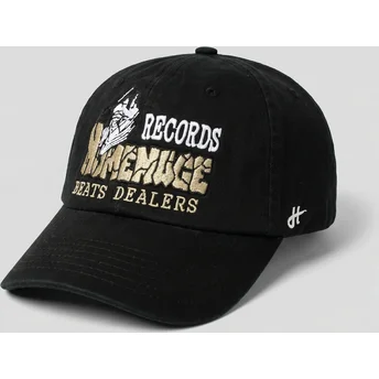 Homenage Curved Brim Records Music Shapes Identity The 90s Black Adjustable Cap