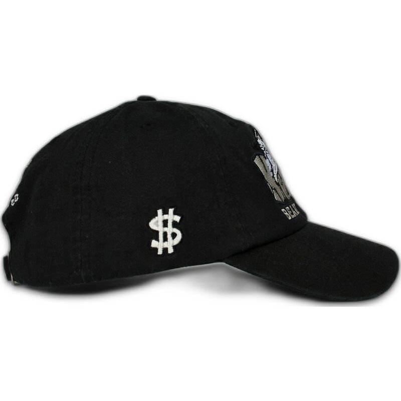 casquette-courbee-noire-ajustable-records-music-shapes-identity-the-90s-homenage