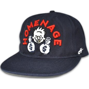 Casquette plate bleue marine snapback Money Music Shapes Identity The Snap Homenage