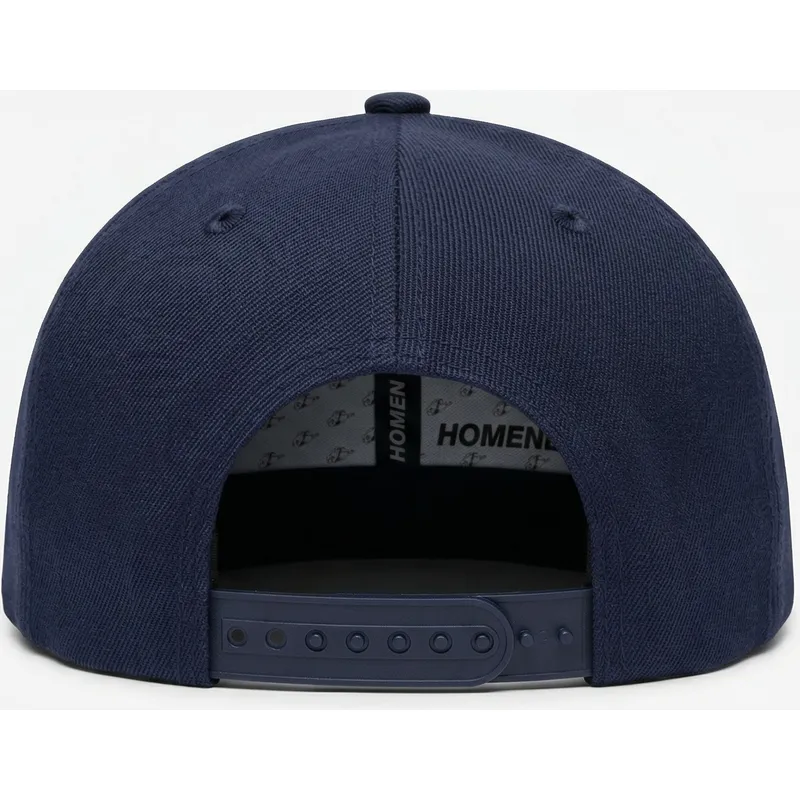 flache-marineblau-snapback-kappe-money-music-shapes-identity-the-snap-von-homenage
