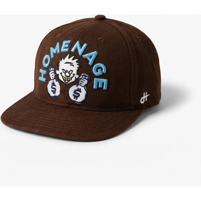 braune-flatcap-snapback-money-music-shapes-identity-the-snap-von-homenage