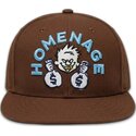 casquette-plate-marron-snapback-money-music-shapes-identity-the-snap-homenage