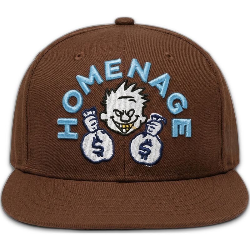 casquette-plate-marron-snapback-money-music-shapes-identity-the-snap-homenage
