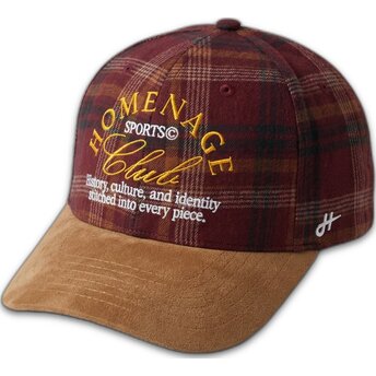 Casquette courbée multicolore snapback Plaid Club Sport The Ball Homenage