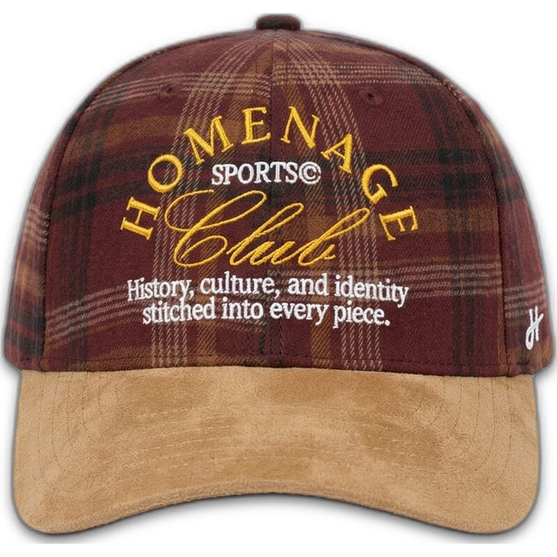 wielokolorowa-czapka-z-zakrzywionym-daszkiem-snapback-plaid-club-sport-the-ball-od-homenage