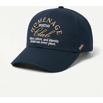 Homenage Curved Brim Vintage Club Sport The Ball Navy Blue Snapback Cap