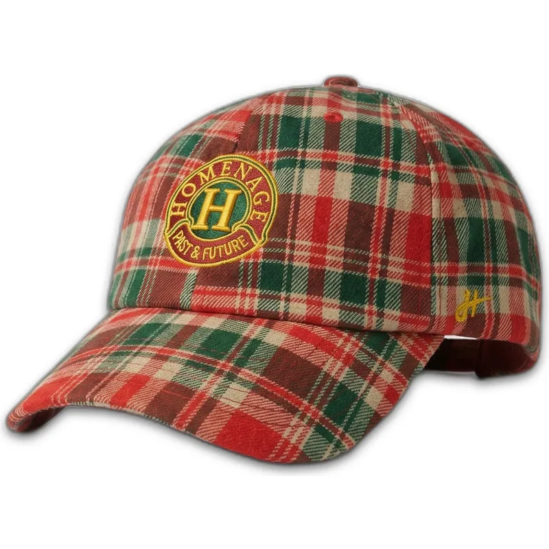 casquette-courbee-multicolore-ajustable-plaid-resort-sport-the-90s-homenage