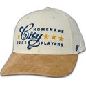 casquette-courbee-khaki-et-marron-snapback-suede-players-sport-the-ball-homenage