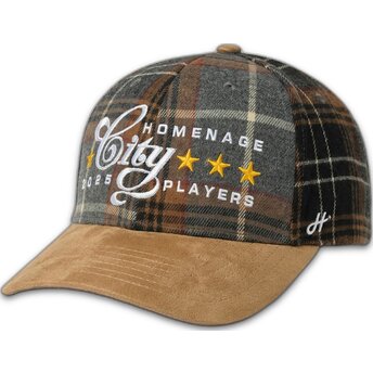 Czapka z zakrzywionym daszkiem wielokolorowa snapback Plaid Players Sport The Ball od Homenage