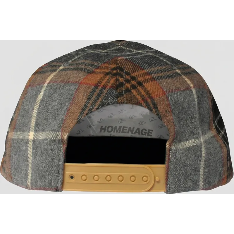 mehrfarbige-gebogene-snapback-kappe-plaid-players-sport-the-ball-von-homenage