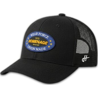 Casquette trucker noire Union Workwear The Trucker Homenage