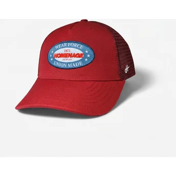 Gorra trucker roja Union Workwear The Trucker de Homenage