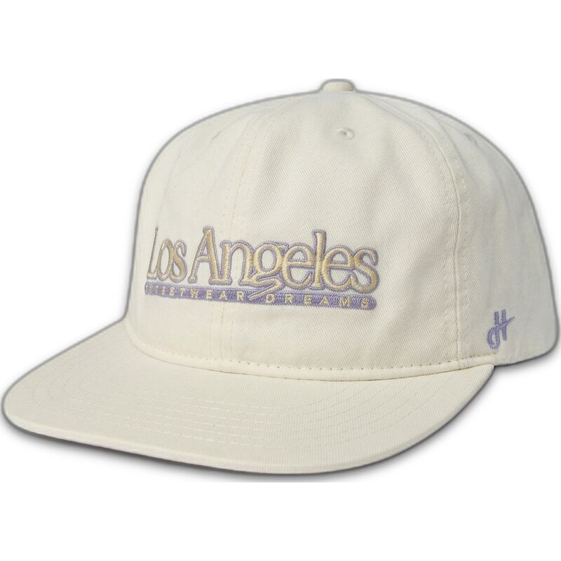 casquette-plate-creme-snapback-angeles-skylines-the-snap-homenage