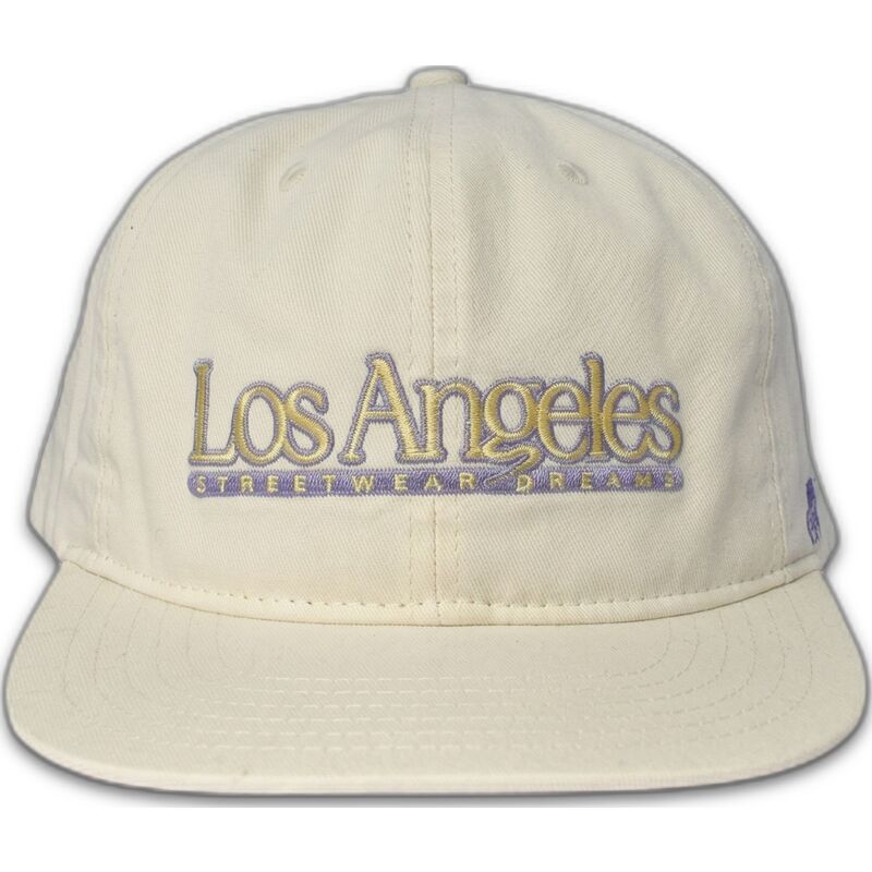 casquette-plate-creme-snapback-angeles-skylines-the-snap-homenage