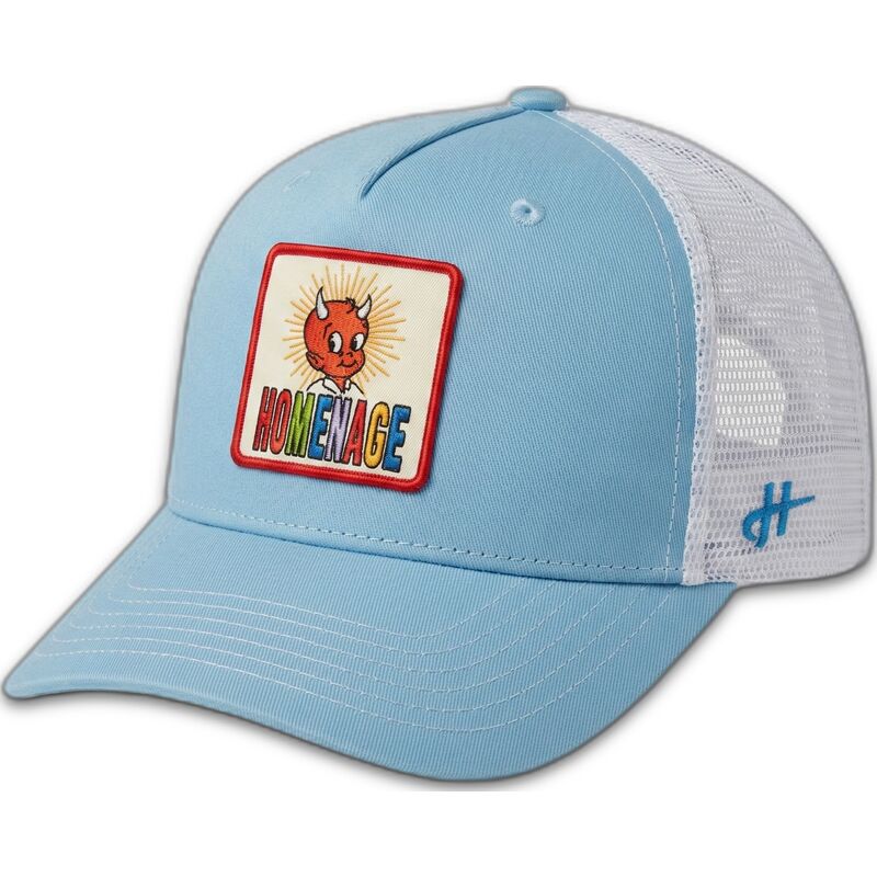 casquette-trucker-bleue-claire-childhood-fun-the-trucker-homenage