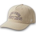 casquette-courbee-beige-snapback-just-kids-the-retro-homenage