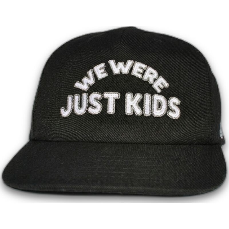 cepur-izliekta-melns-snapback-just-kids-outline-the-retro-no-homenage