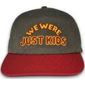 casquette-courbee-grise-et-rouge-snapback-just-kids-the-retro-homenage