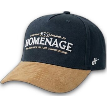 Cepur izliekta tumši zils snapback marrón Vintage Liberty Sport The Retro no Homenage