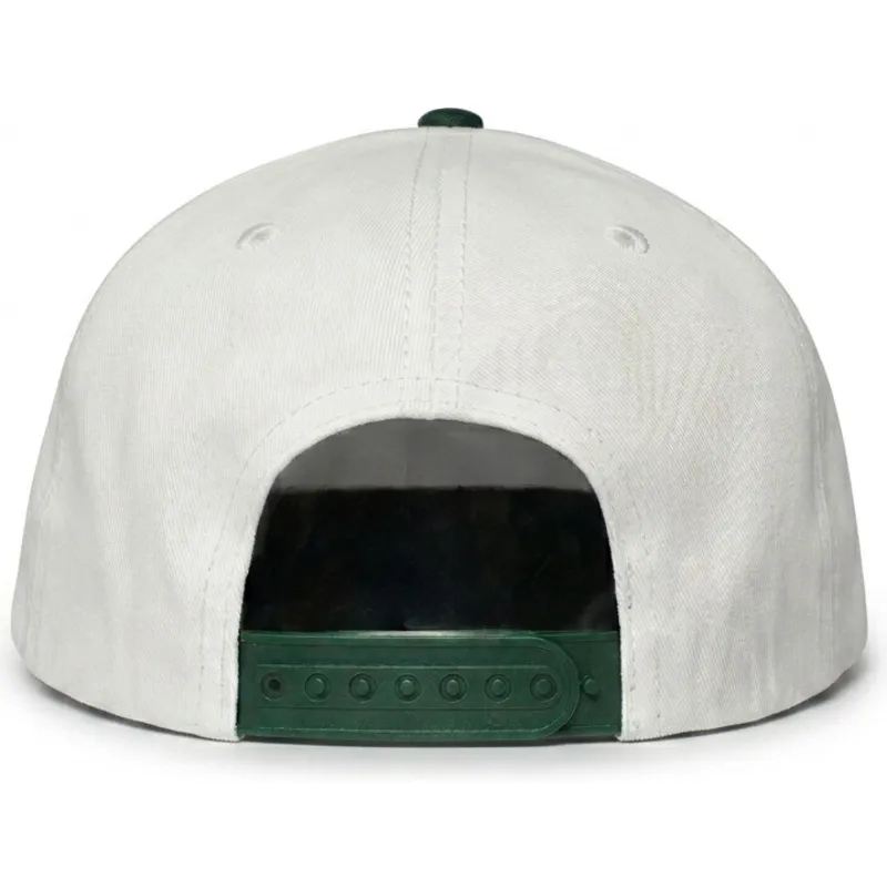 beige-und-grune-gebogene-snapback-kappe-liberty-sport-the-retro-von-homenage