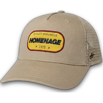 Casquette trucker beige Work 1975 Workwear The Trucker Homenage