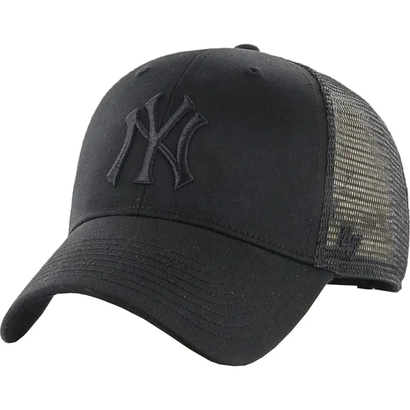 cepur-izliekta-truckeris-melns-snapback-no-new-york-yankees-mlb-no-47-brand