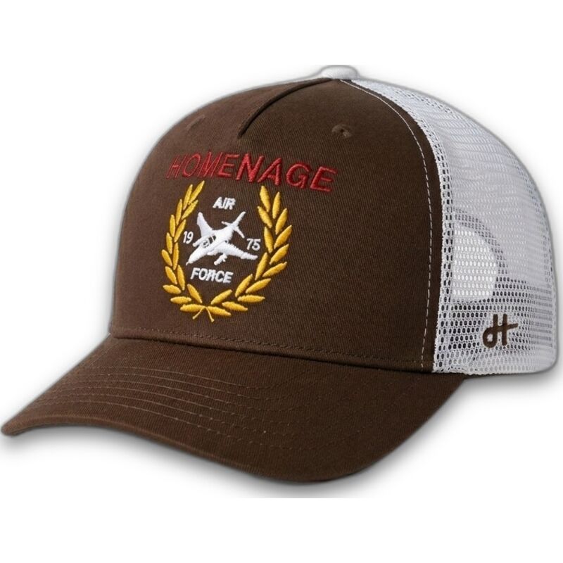 casquette-trucker-marron-fonce-et-blanche-jet-military-surplus-the-trucker-homenage