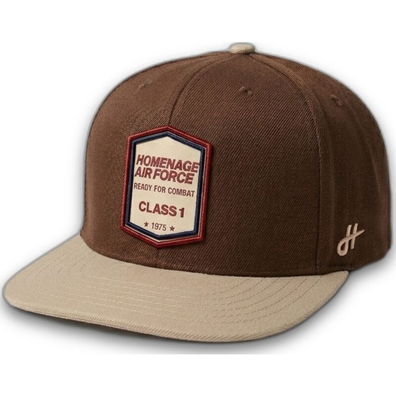 casquette-plate-marron-fonce-snapback-squadron-military-surplus-the-retro-homenage