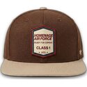 casquette-plate-marron-fonce-snapback-squadron-military-surplus-the-retro-homenage