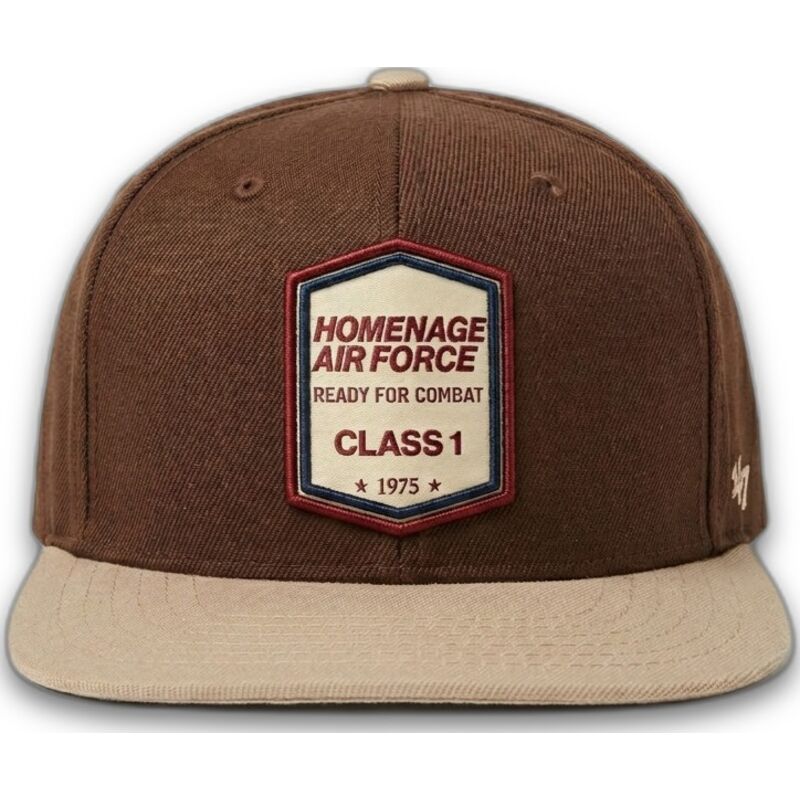 casquette-plate-marron-fonce-snapback-squadron-military-surplus-the-retro-homenage