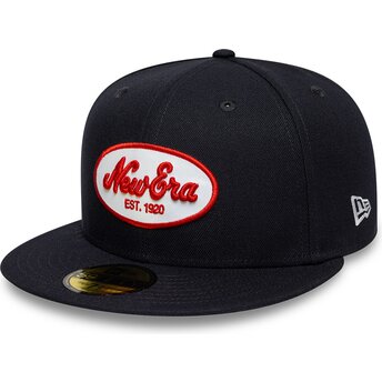 Granatowa dopasowana czapka z daszkiem 59FIFTY Oval Patch New Era