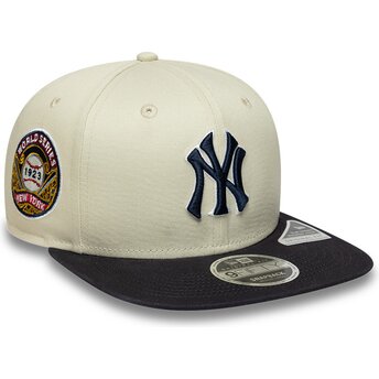 Cap plakana beige snapback 9FIFTY Original Fit World Series no New York Yankees MLB no New Era