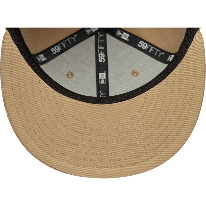 new-era-flat-brim-59fifty-league-essential-new-york-yankees-mlb-light-brown-fitted-cap