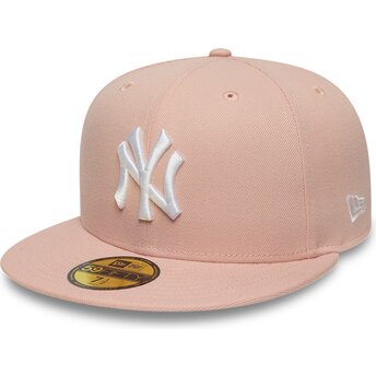 Cap plakana pink ajustada 59FIFTY League Essential no New York Yankees MLB no New Era