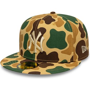 Cap plakana camouflage ajustada 59FIFTY Camo no New York Yankees MLB no New Era