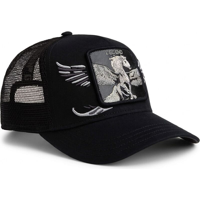 cepur-izliekta-truckeris-melns-snapback-wings-legend-the-farm-no-goorin-bros