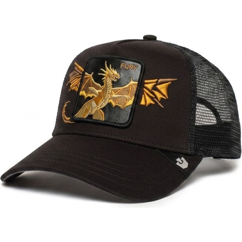 gorra-trucker-negra-dragon-wings-fury-the-farm-de-goorin-bros