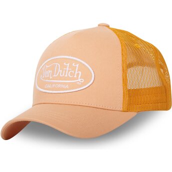 Cepur izliekta truckeris oranžs snapback bērniem LOF B6C no Von Dutch